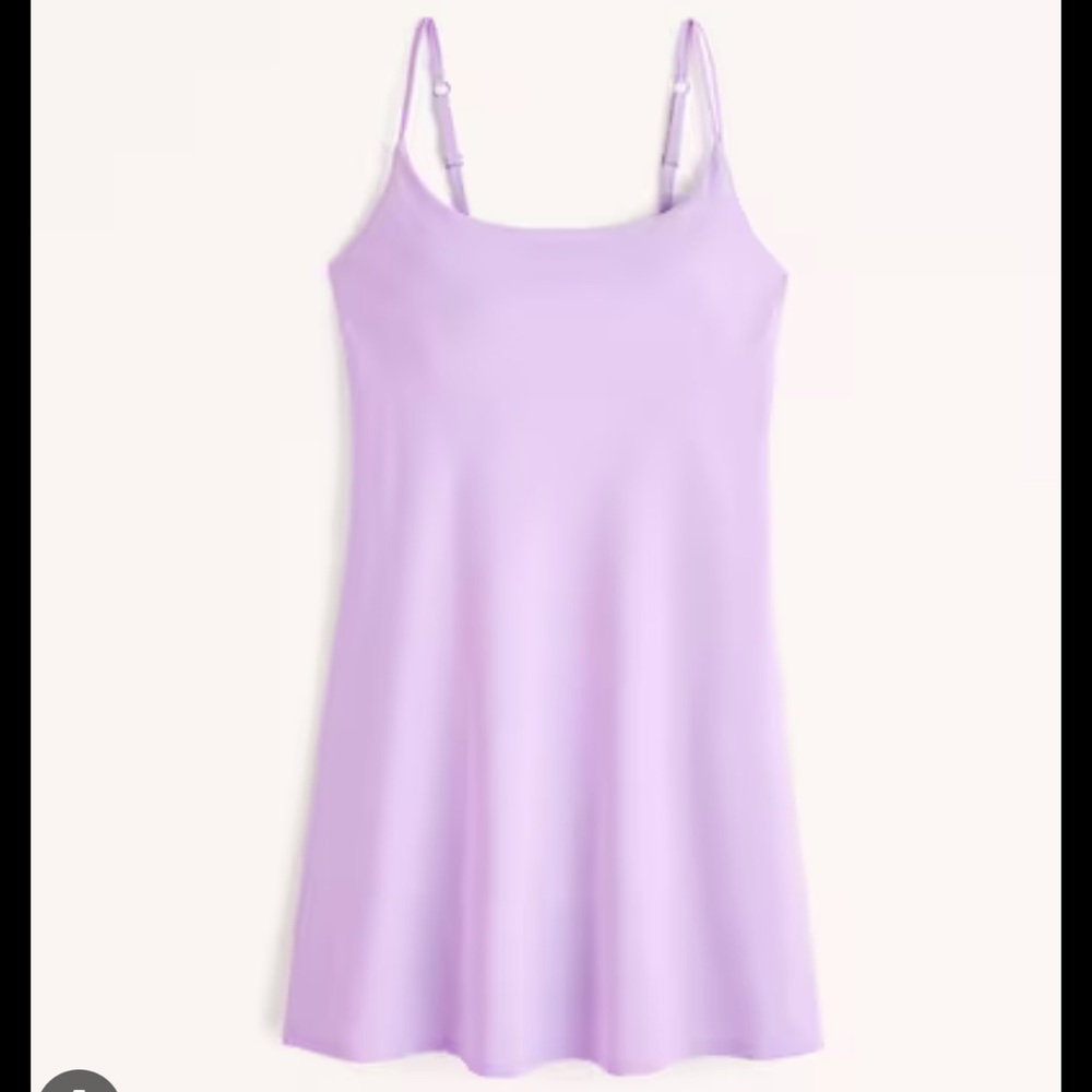 Abercrombie & Fitch Lilac Spaghetti-Strap Mini Dress